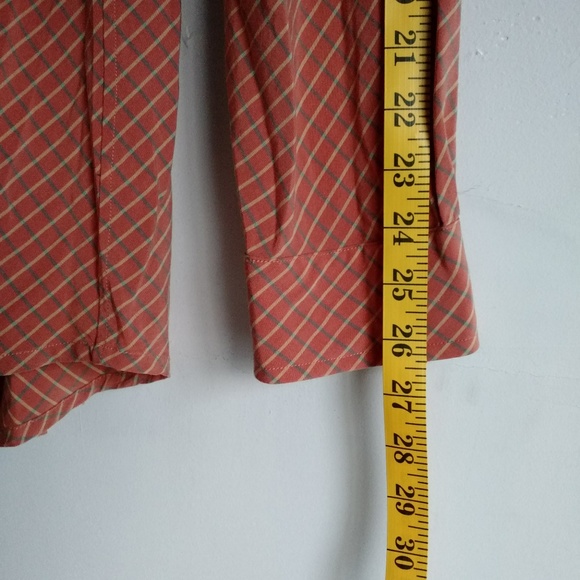 VERY TALL XL Men INDIGO PALMS Rusty brick Burnt orange-brown color Dress shirt - Picture 4 of 8